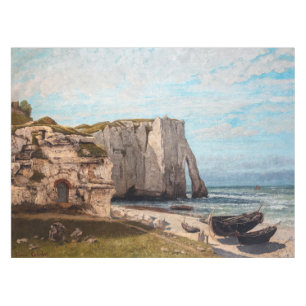 Gustave Courbet - Cliffs at Etretat after Storm Tablecloth