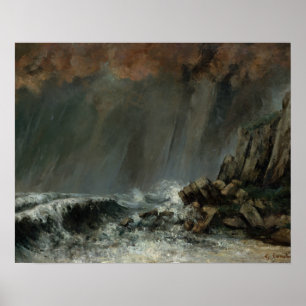 Gustave Courbet - Marine: The Waterspout Poster