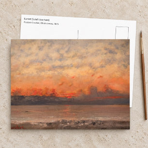 Gustave Courbet - Sunset Postcard