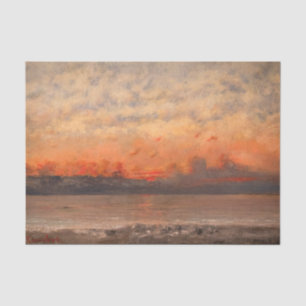 Gustave Courbet - Sunset Tissue Paper