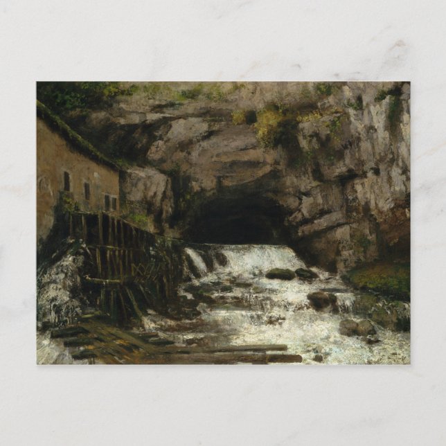 Gustave Courbet - The Source of the Loue Postcard (Front)