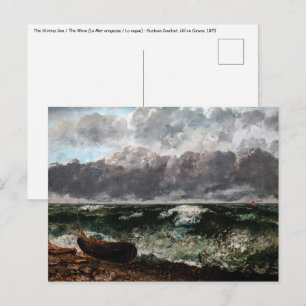 Gustave Courbet - The Stormy Sea / The Wave Postcard