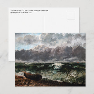 Gustave Courbet - The Stormy Sea / The Wave Postcard