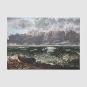 Gustave Courbet - The Stormy Sea / The Wave Tissue Paper