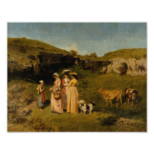 Gustave Courbet - Young Ladies of the Village Photo Print