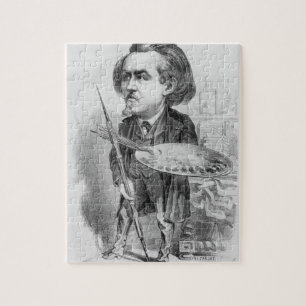 Gustave Dore (1832-83), caricature from 'Le Boulev Jigsaw Puzzle
