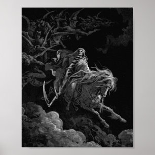 Gustave Dore - Death On The Pale Horse Poster