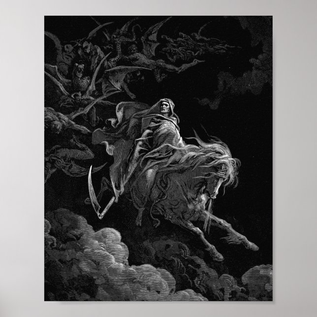Gustave Dore - Death On The Pale Horse Poster (Front)