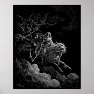 Gustave Dore Death on the Pale Horse Poster