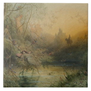 Gustave Dore - Fairy Land Ceramic Tile