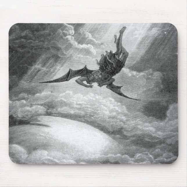 Gustave Dore Satan From Paradise Lost By John Milt Mouse Pad (Front)