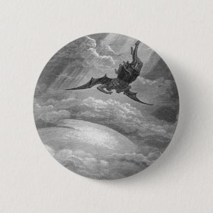 Gustave Dore Satan From Paradise Lost John Milton 6 Cm Round Badge