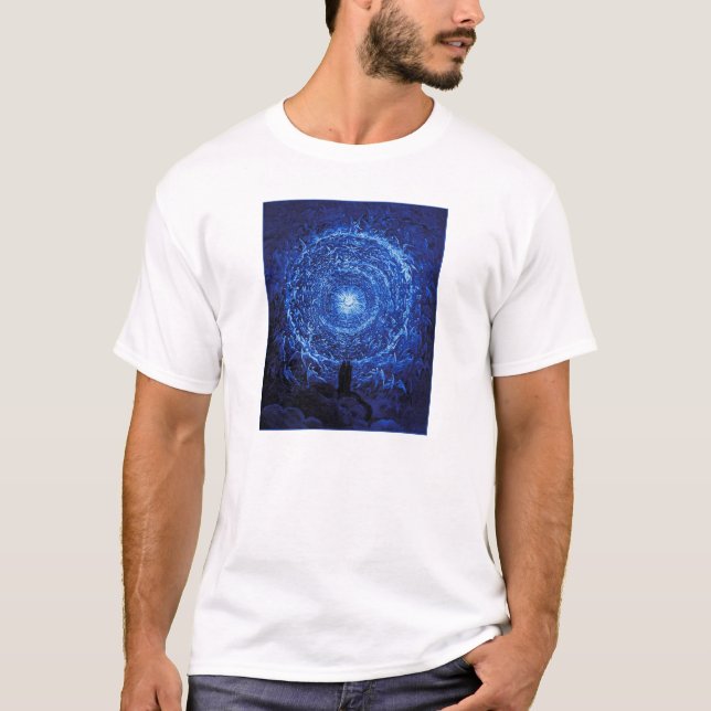 Gustave Dore The White Rose (blue) T-shirt (Front)
