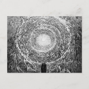 Gustave Dore - ( The White Rose ) Vision Empyrean Postcard