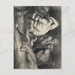 Gustave Doré's The Titans Postcard
