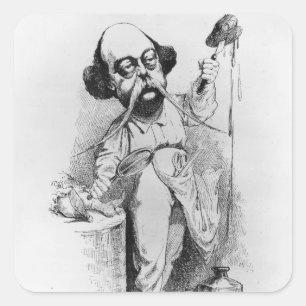 Gustave Flaubert Dissecting Madame Bovary Square Sticker