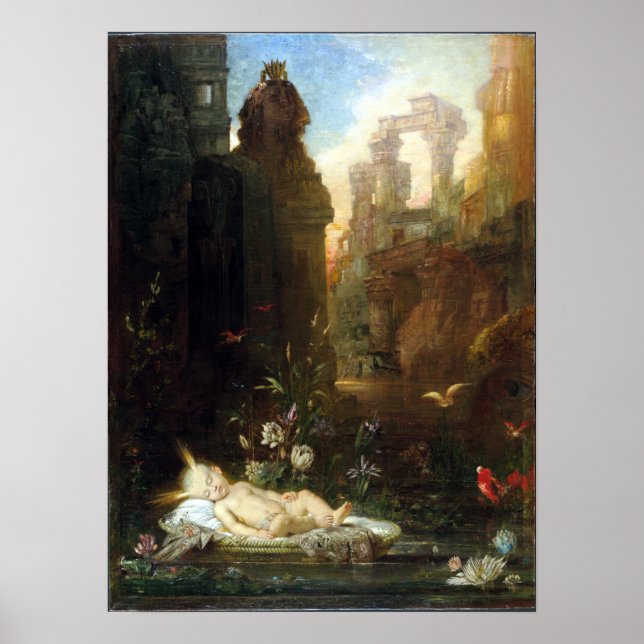 Gustave Moreau The Infant Moses Poster (Front)