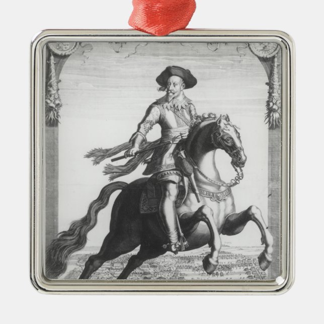 Gustavus Adolphus II, King of Sweden, on Metal Ornament (Front)