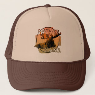 Gustavus Alaska orange moose hat