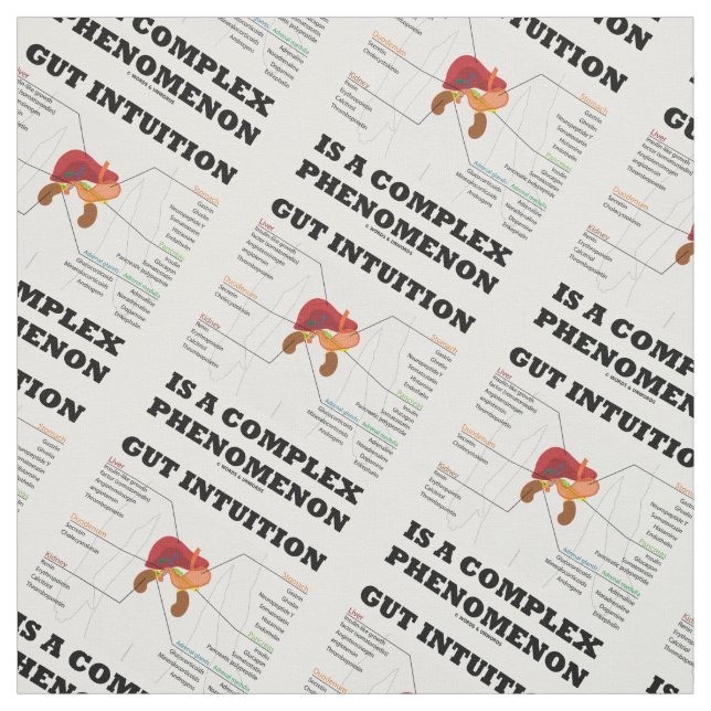 Gut Intuition Is A Complex Phenomenon Endocrine Fabric (Swatch)