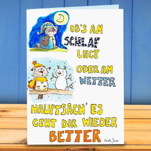 GUTE BESSERUNG greeting card by Nicole Janes