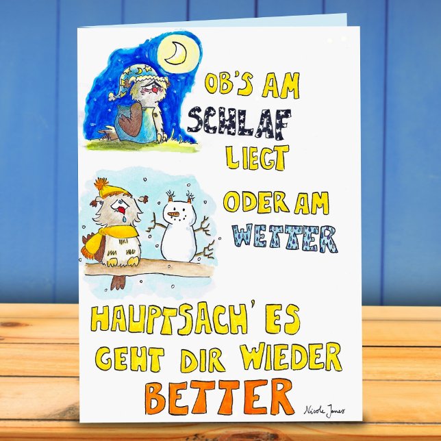 GUTE BESSERUNG greeting card by Nicole Janes (Creator Uploaded)