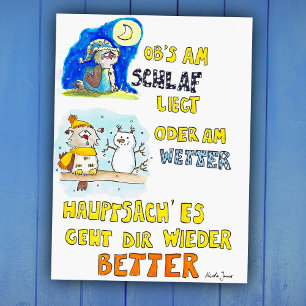 GUTE BESSERUNG postcard by Nicole Janes