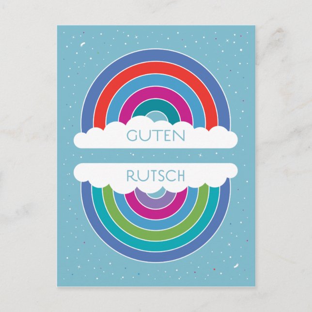 Guten Rutsch Postcard (Front)