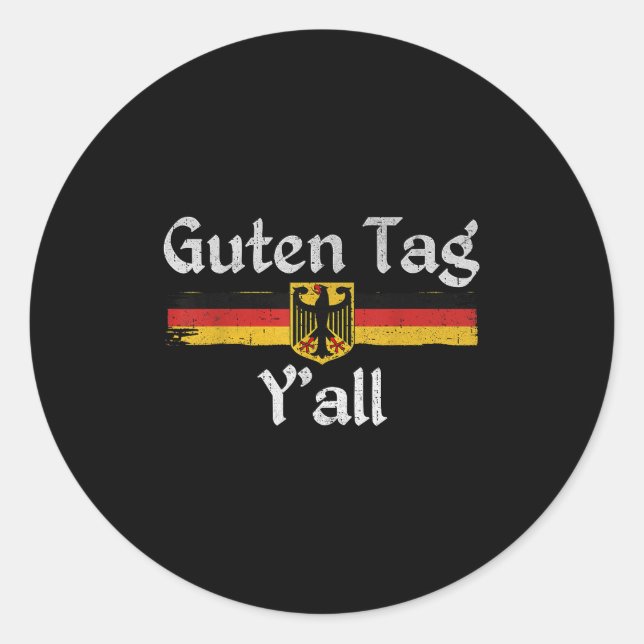 Guten Tag Y'all Funny Greeting German Prost  (Front)