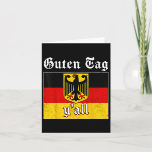 Guten Tag Yall Germany Flag Festival Men Women _1 Card