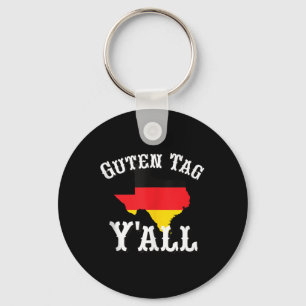 Guten Tag Yall Texas German Heritage Texan Tank To Key Ring