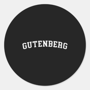 Gutenberg  classic round sticker