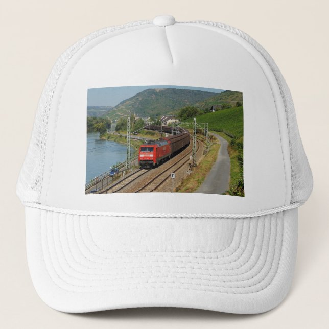 Güterzug in Lorch am Rhein Trucker Hat (Front)