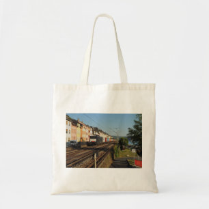 Güterzug in Lorchhausen am Rhein Tote Bag