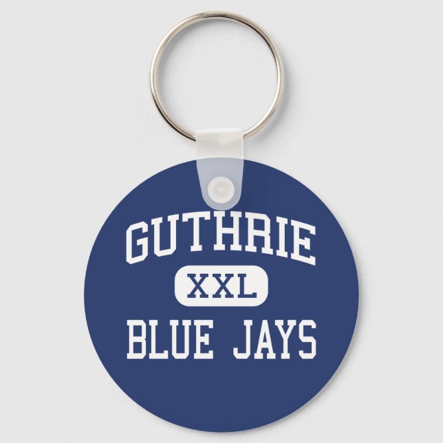 Guthrie - Blue Jays - High - Guthrie Oklahoma Key Ring (Front)