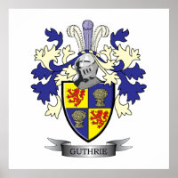 Guthrie Family Crest Coat of Arms