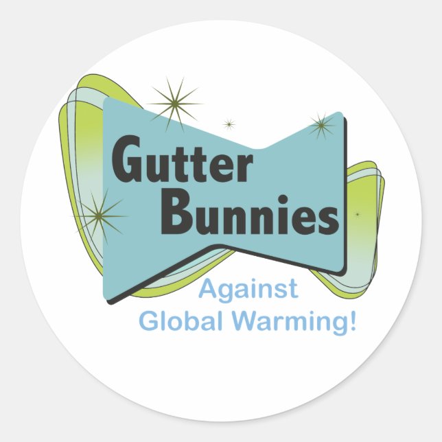 Gutter Bunnies Classic Round Sticker (Front)
