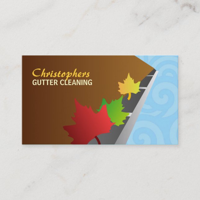 Gutter Cleaner Business Cards (Front)