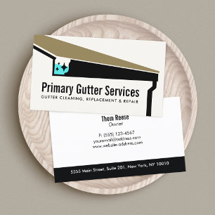 Gutter Cleaning, Repair & Replacement Business Card