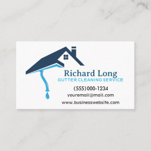 Gutter Cleaning Service Business Card