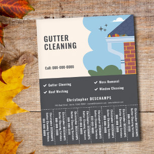 Gutter Cleaning Services Tear Off Strips Flyer