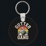 Gutter Gang Bowling Funny Bowler  Key Ring<br><div class="desc">Gutter Gang Bowling Funny Bowler</div>