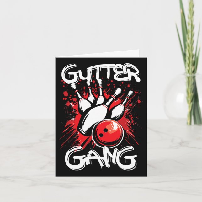 Gutter Gang Bowling Player Strike Bowler Matching  Card (Front)