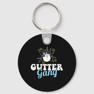 Gutter Gang Funny Bowling Team Club Coach Bowler H Key Ring