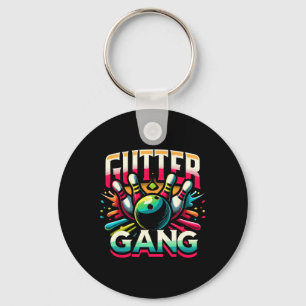 Gutter Gang Shirt Funny Bowling Shirts Gutter Bowl Key Ring
