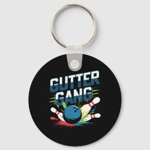 Gutter Gang Shirt Funny Bowling Shirts Gutter Bowl Key Ring