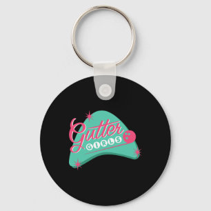 Gutter Girls Bowling League Team Shirt For Women O Key Ring