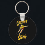 Gutter Girls Funny Retro Bowling Team Gift  Key Ring<br><div class="desc">Gutter Girls Funny Retro Bowling Team Gift</div>