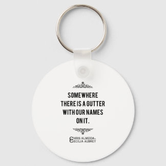 Gutter Quote Key Ring