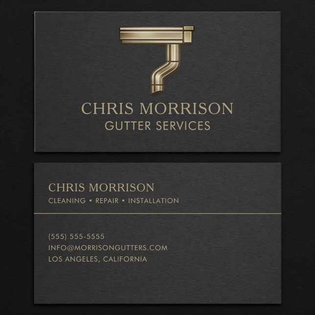 Gutter Services Business Card (Creator Uploaded)